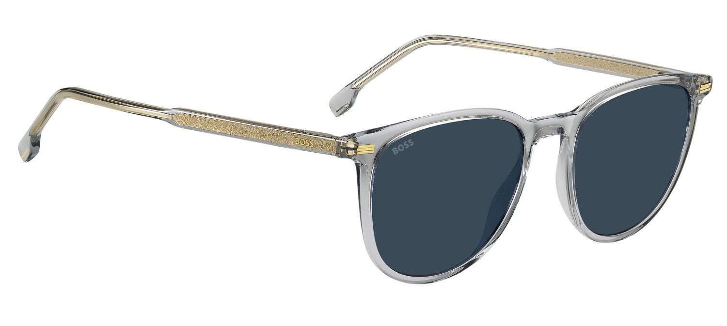 Sunglasses Hugo Boss 1881/S 208840 KB7 KU color grey shape pantos lenses blue