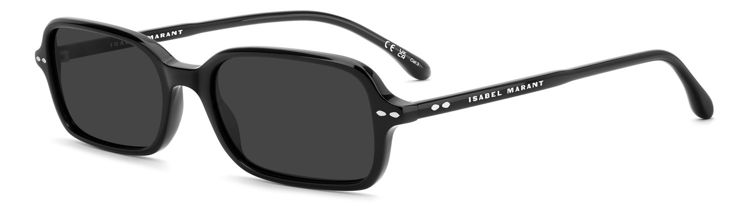 Sunglasses Isabel Marant Im 0258/S 208843 807 IR color black shape rectangle lenses grey