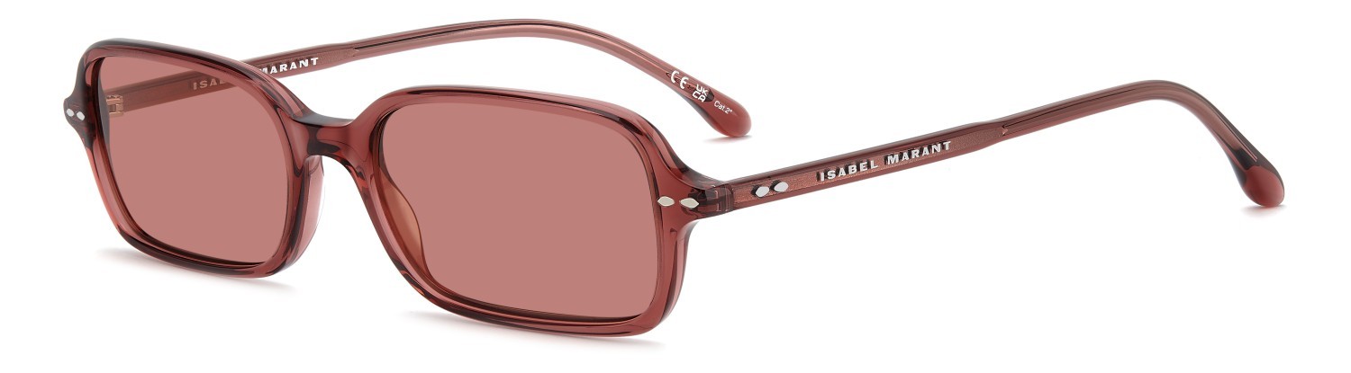 Sunglasses Isabel Marant Im 0258/S 208843 C9A U1 color red shape rectangle lenses pink