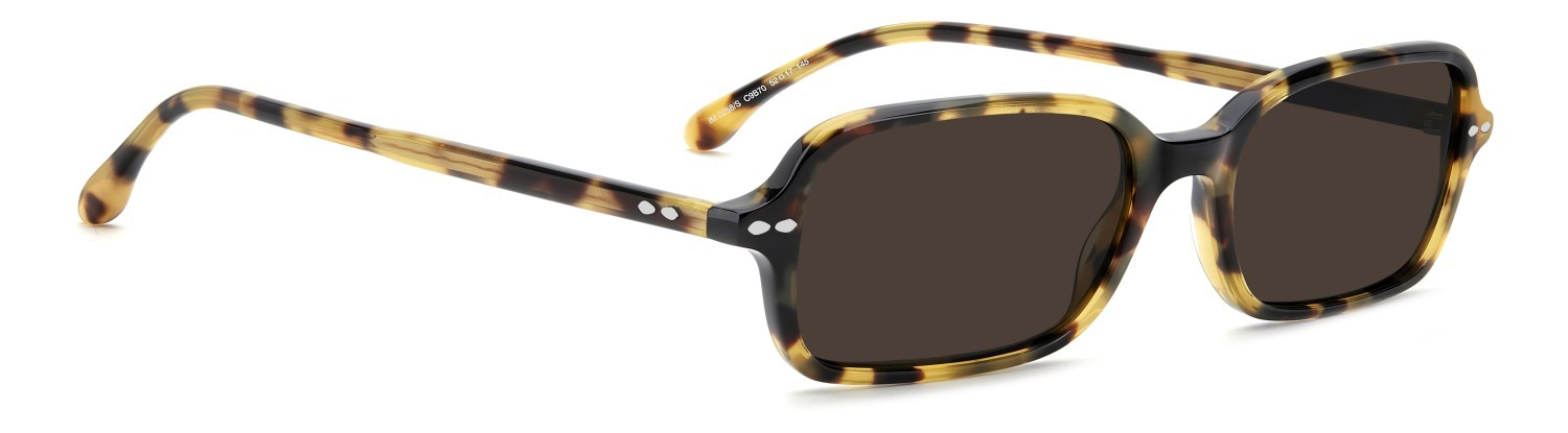 Sunglasses Isabel Marant Im 0258/S 208843 C9B 70 color havana honey shape rectangle lenses brown