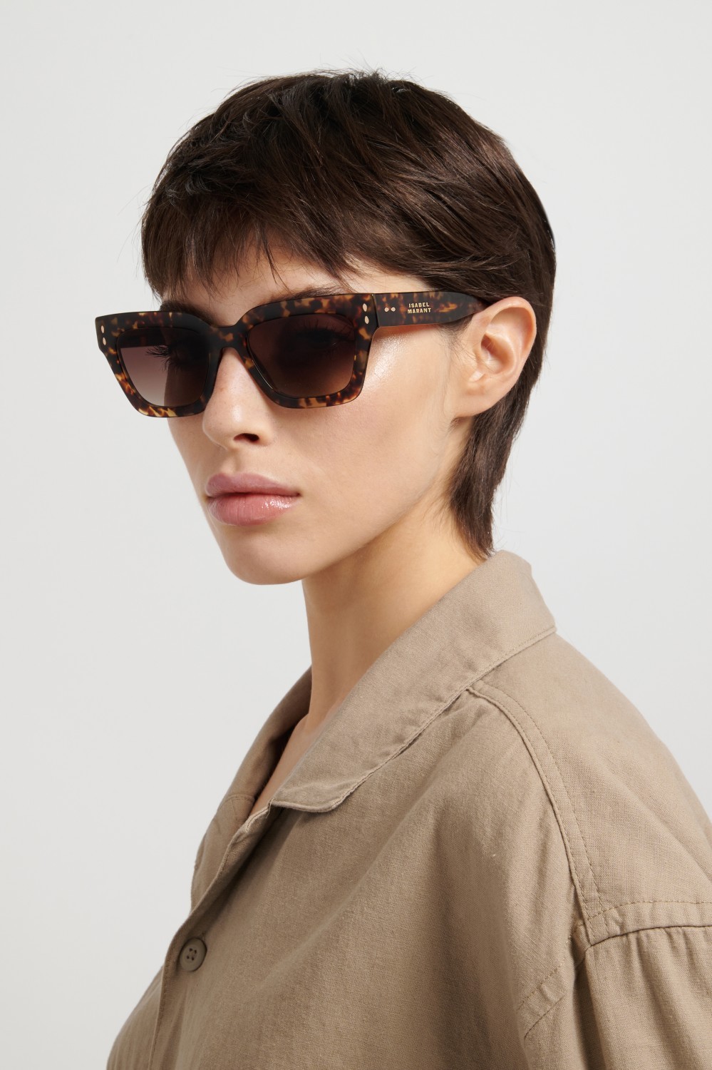 Sunglasses Isabel Marant Im 0251/S 208844 086 HA color havana shape cat eye lenses brown shaded