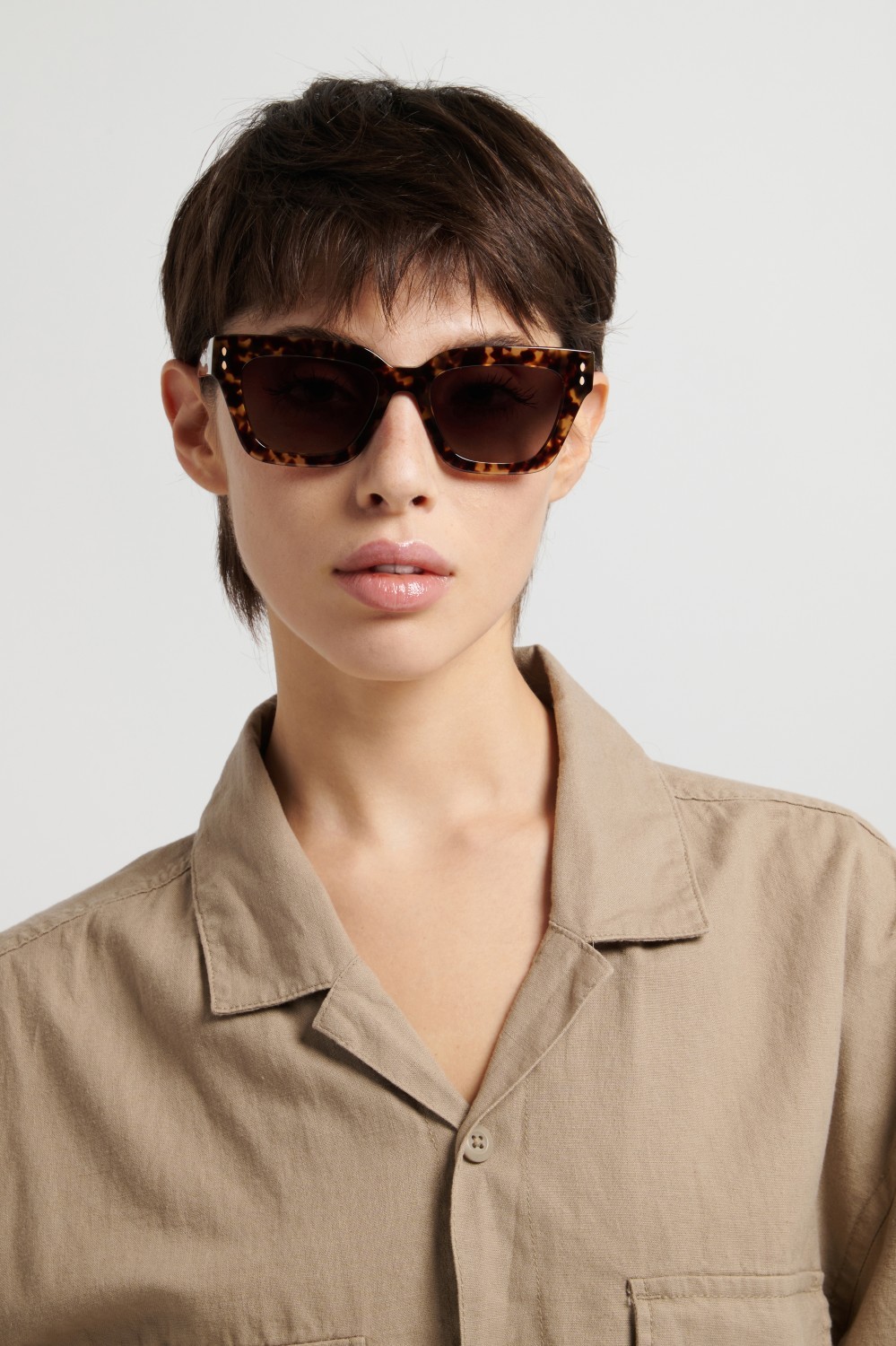 Sunglasses Isabel Marant Im 0251/S 208844 086 HA color havana shape cat eye lenses brown shaded