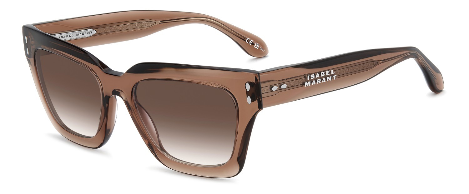Sunglasses Isabel Marant Im 0251/S 208844 2LF TX color brick shape cat eye lenses red shaded