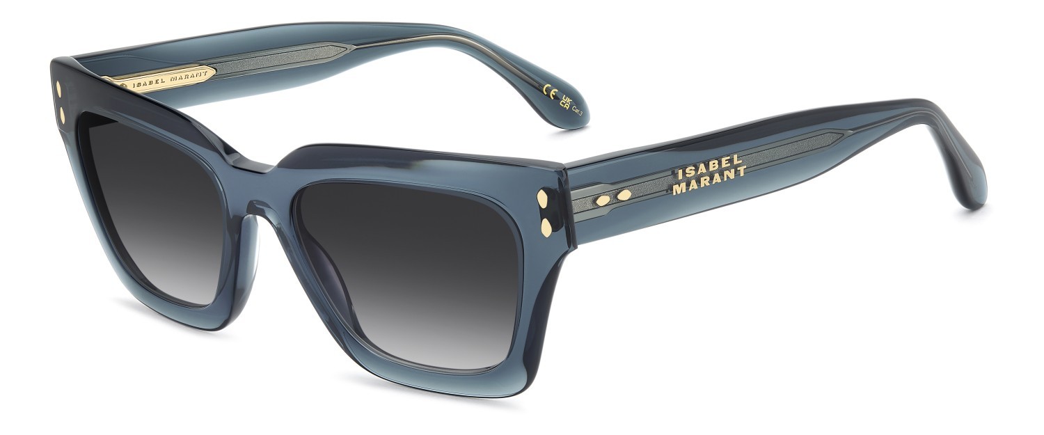 Sunglasses Isabel Marant Im 0251/S 208844 ZI9 9O color teal shape cat eye lenses dark grey shaded