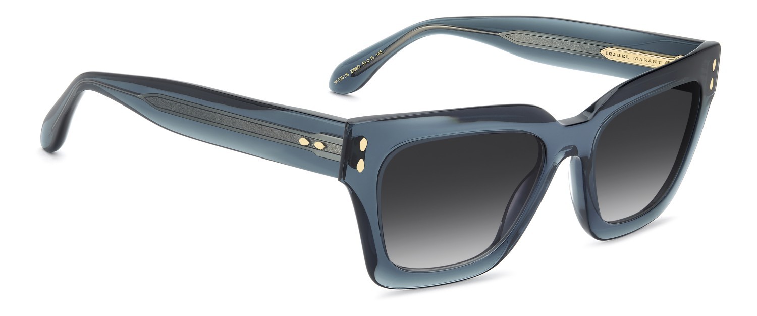 Sunglasses Isabel Marant Im 0251/S 208844 ZI9 9O color teal shape cat eye lenses dark grey shaded