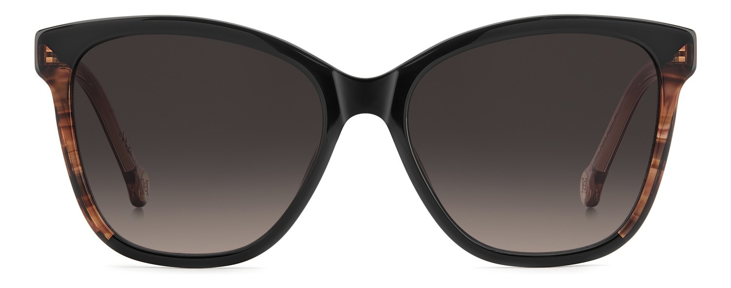 Occhiali da sole Carolina Herrera Her 0390/S 208846 3H2 HA colore black pink forma farfalla lenti brown shaded
