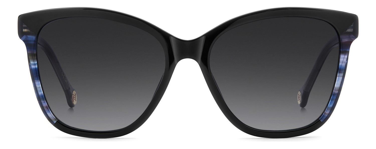 Occhiali da sole Carolina Herrera Her 0390/S 208846 807 9O colore black forma farfalla lenti dark grey shaded