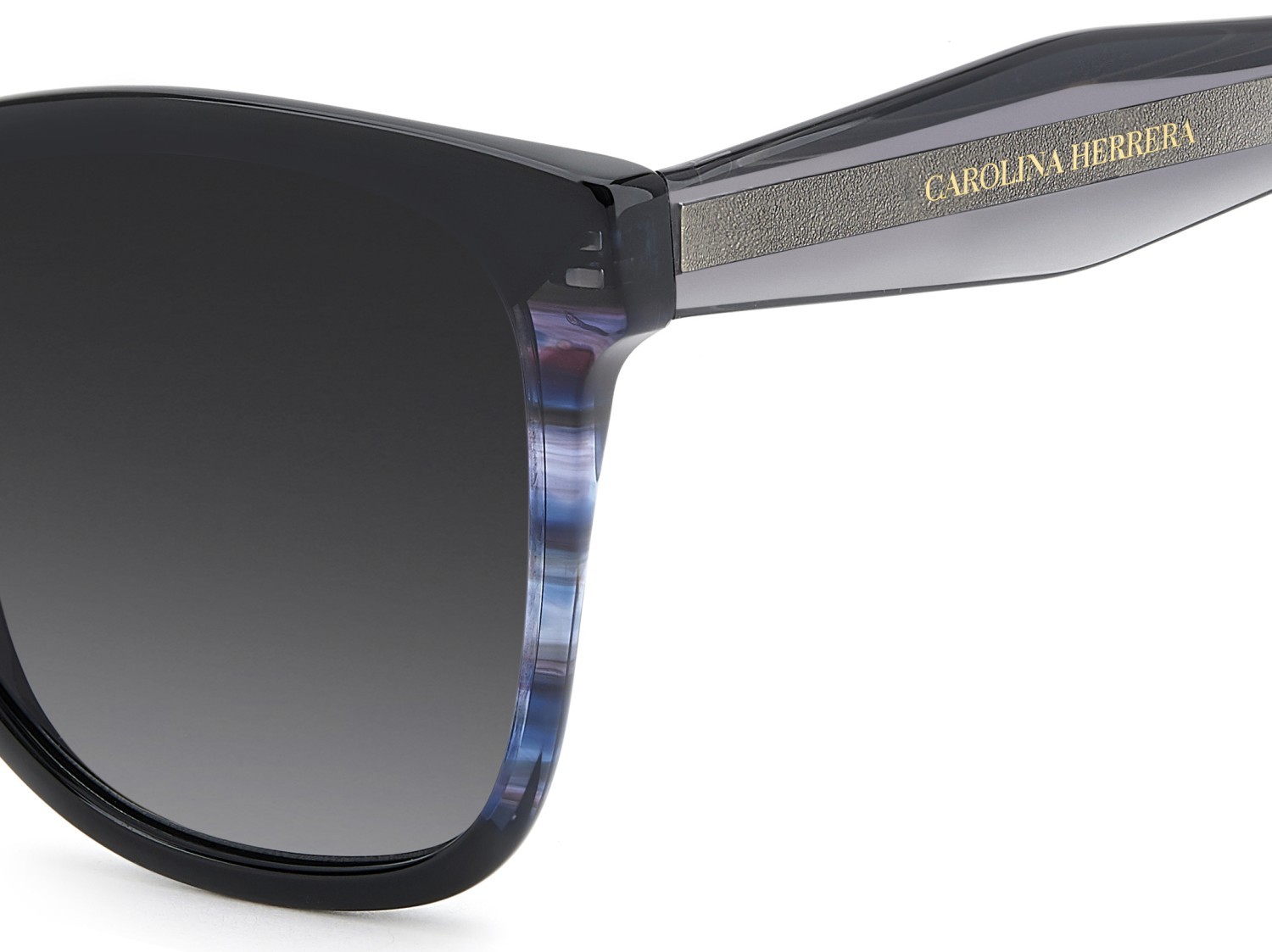 Occhiali da sole Carolina Herrera Her 0390/S 208846 807 9O colore black forma farfalla lenti dark grey shaded