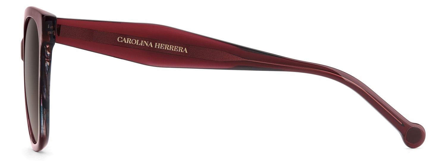 Occhiali da sole Carolina Herrera Her 0390/S 208846 LHF HA colore burgundy 2 forma farfalla lenti brown shaded