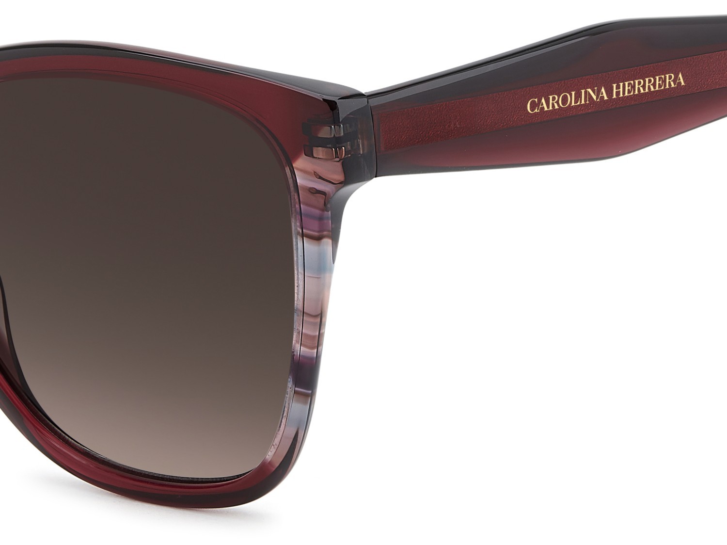 Occhiali da sole Carolina Herrera Her 0390/S 208846 LHF HA colore burgundy 2 forma farfalla lenti brown shaded