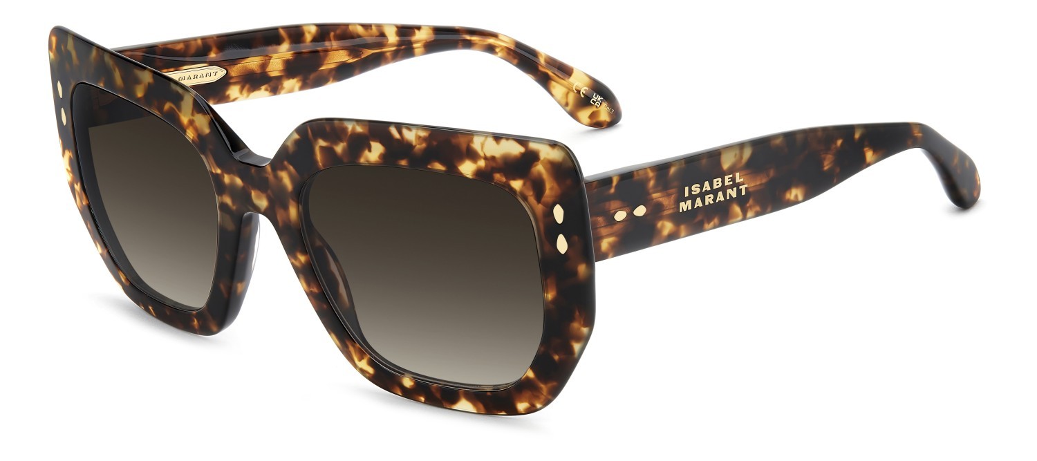 Sunglasses Isabel Marant Im 0252/S 208848 086 HA color havana shape rectangle lenses brown shaded