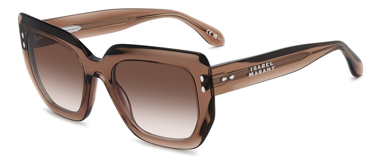 Sunglasses Isabel Marant Im 0252/S 208848 2LF TX color brick shape rectangle lenses red shaded