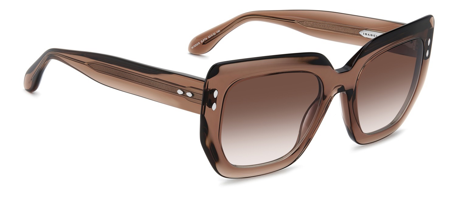 Sunglasses Isabel Marant Im 0252/S 208848 2LF TX color brick shape rectangle lenses red shaded