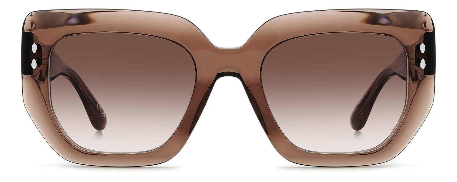 Sunglasses Isabel Marant Im 0252/S 208848 2LF TX color brick shape rectangle lenses red shaded