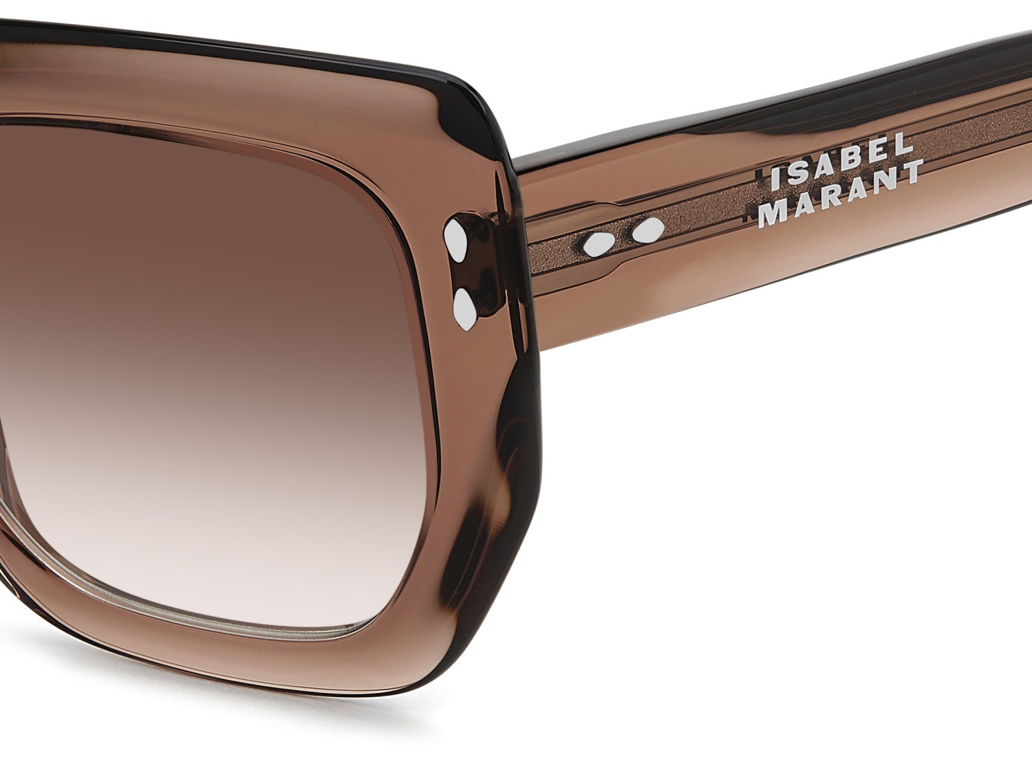 Sunglasses Isabel Marant Im 0252/S 208848 2LF TX color brick shape rectangle lenses red shaded