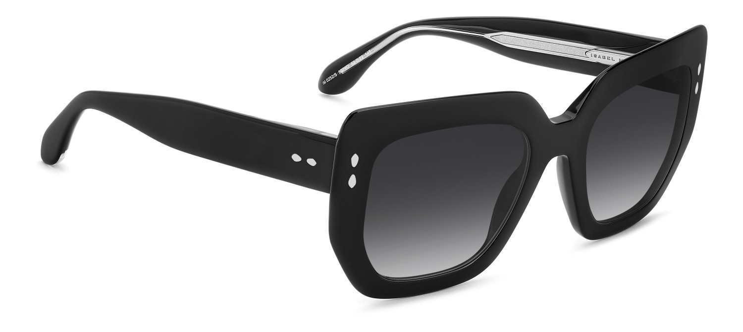 Sunglasses Isabel Marant Im 0252/S 208848 807 9O color black shape rectangle lenses dark grey shaded