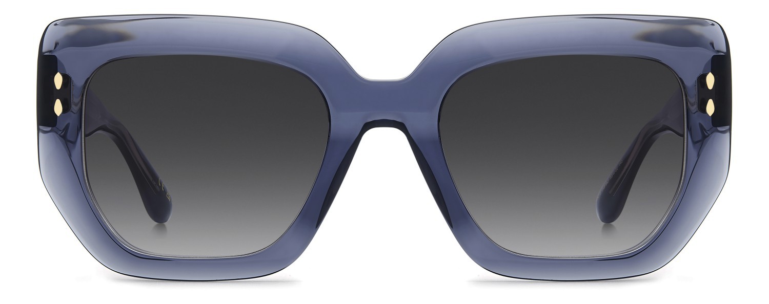 Sunglasses Isabel Marant Im 0252/S 208848 PJP 9O color blue shape rectangle lenses dark grey shaded