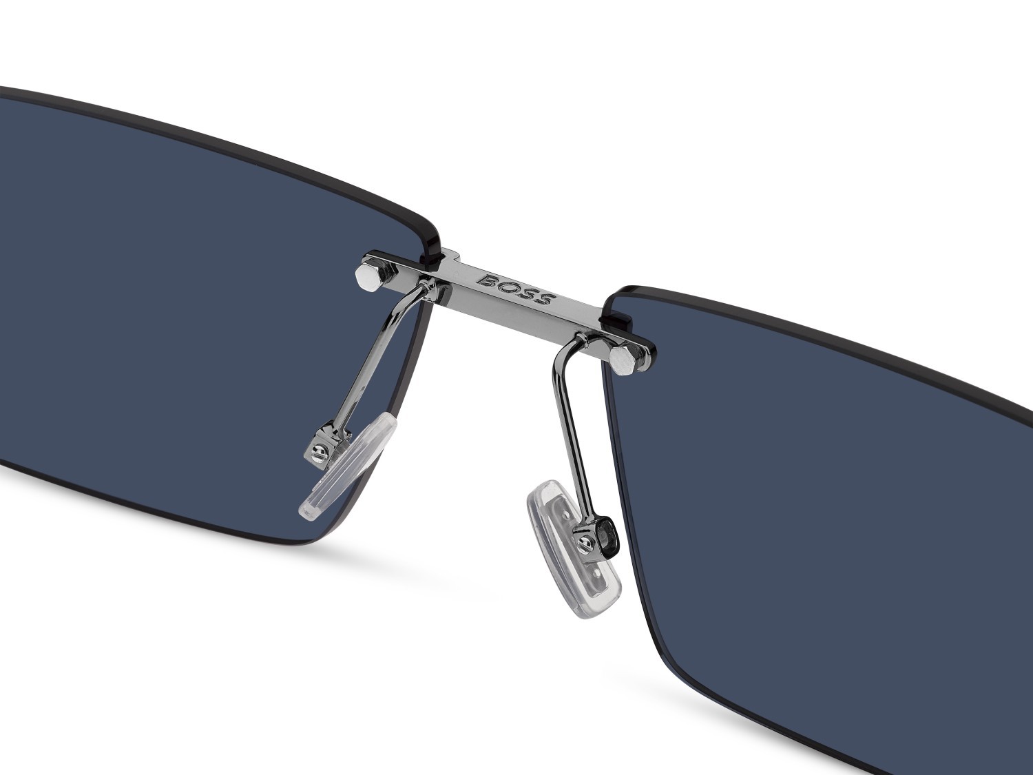 Sunglasses Hugo Boss 1918/S 208850 6LB MT color ruthenium shape rectangle lenses green mirror