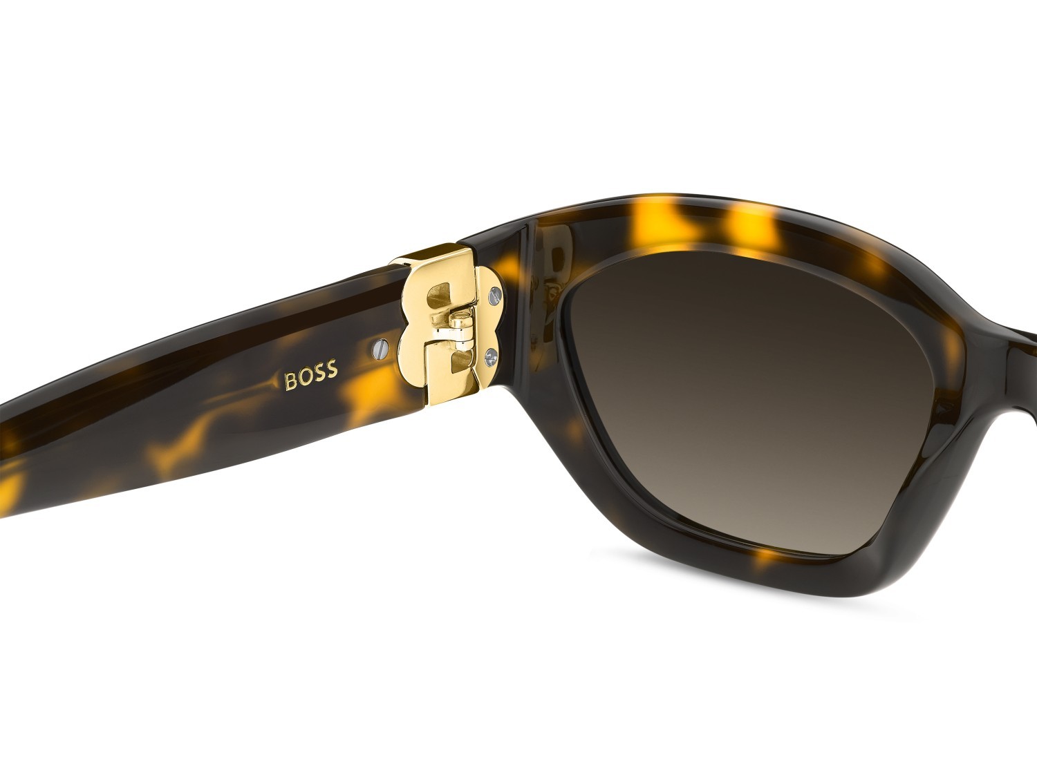 Occhiali da sole Hugo Boss 1937/S 208852 086 HA colore havana forma cat eye lenti brown shaded
