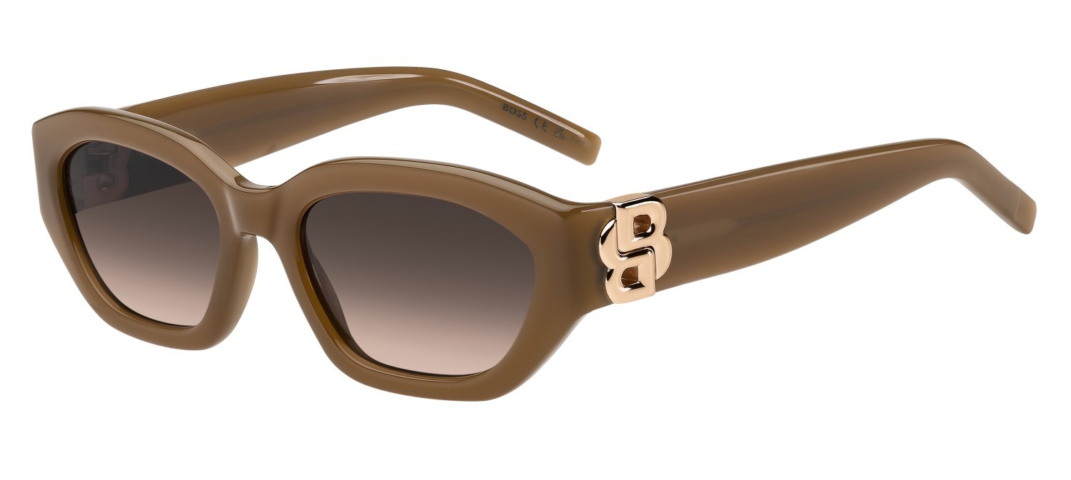 Occhiali da sole Hugo Boss 1937/S 208852 09Q HA colore brown forma cat eye lenti brown shaded