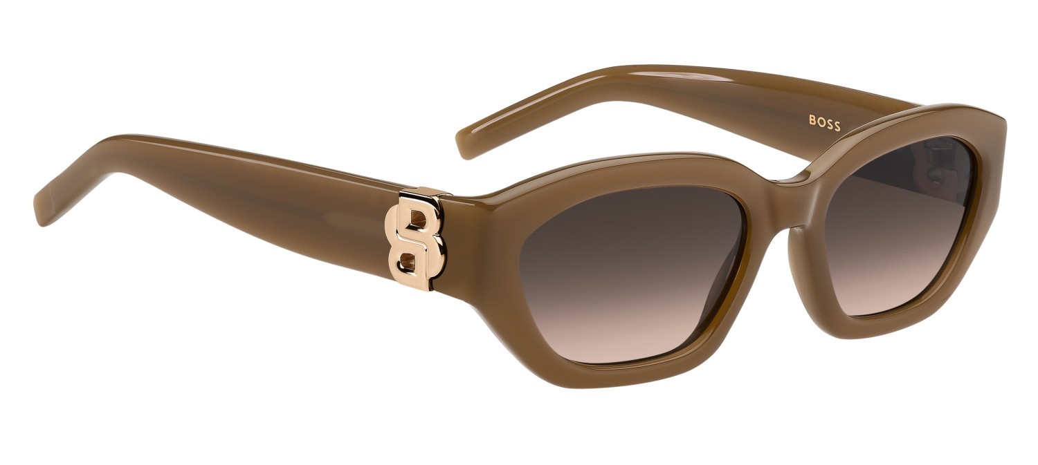 Occhiali da sole Hugo Boss 1937/S 208852 09Q HA colore brown forma cat eye lenti brown shaded