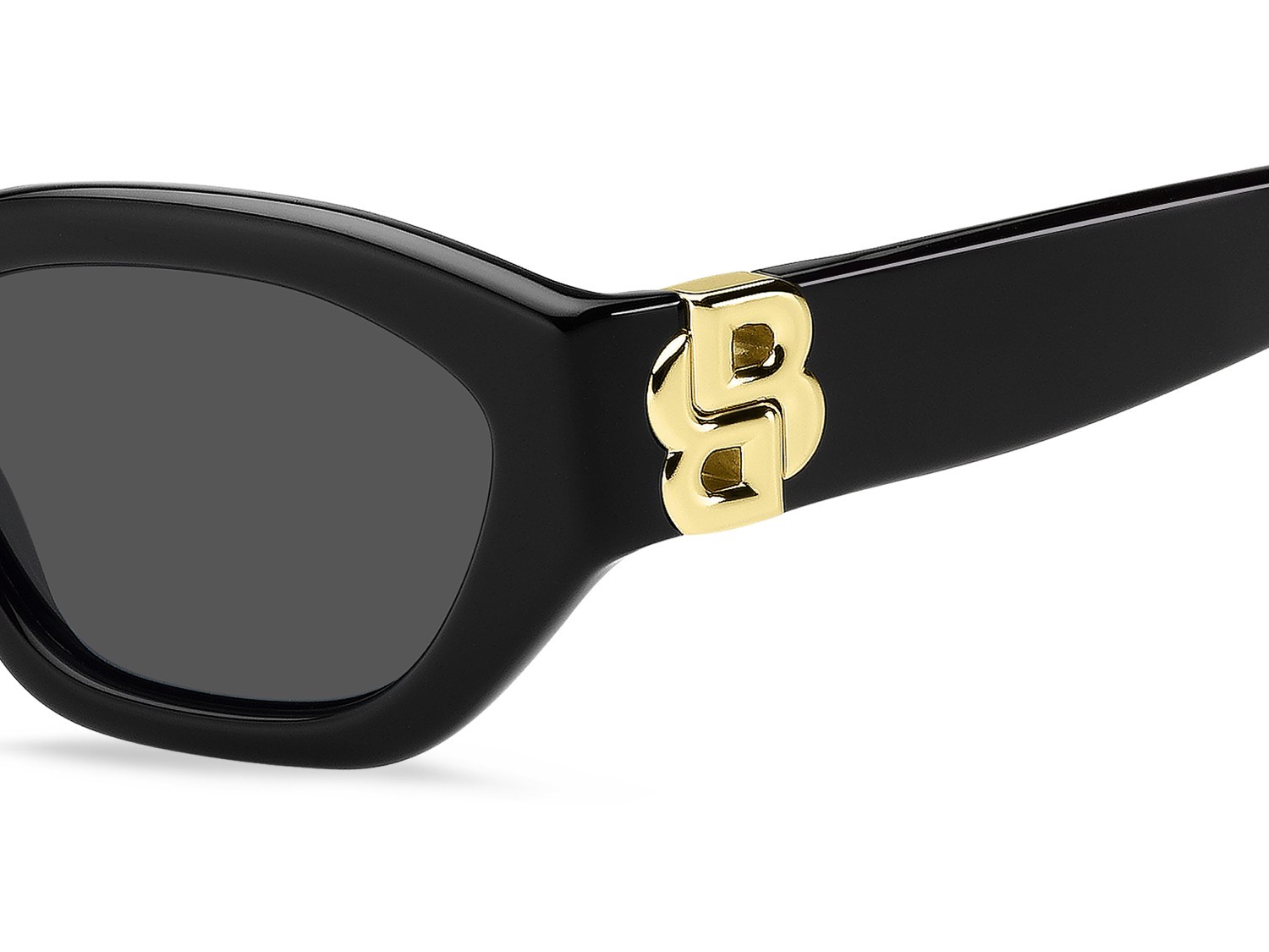 Occhiali da sole Hugo Boss 1937/S 208852 807 IR colore black forma cat eye lenti grey