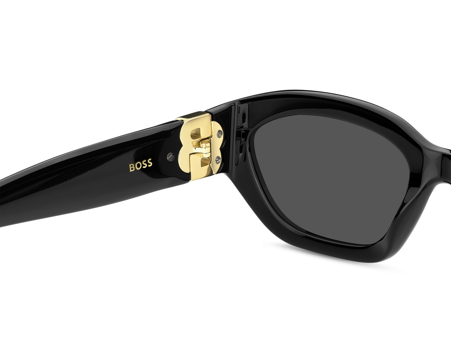Occhiali da sole Hugo Boss 1937/S 208852 807 IR colore black forma cat eye lenti grey