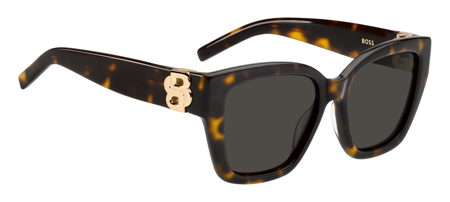 Occhiali da sole Hugo Boss 1938/G 208853 086 IR colore havana forma quadrato lenti grey