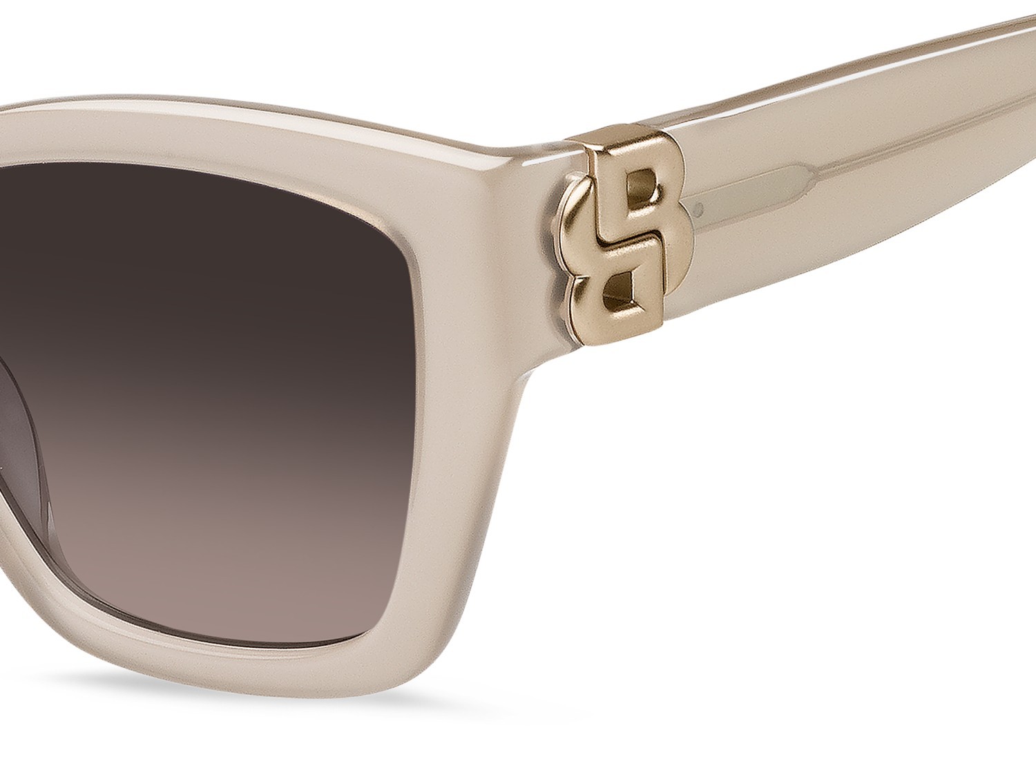 Occhiali da sole Hugo Boss 1938/G 208853 FWM HA colore nude forma quadrato lenti brown shaded