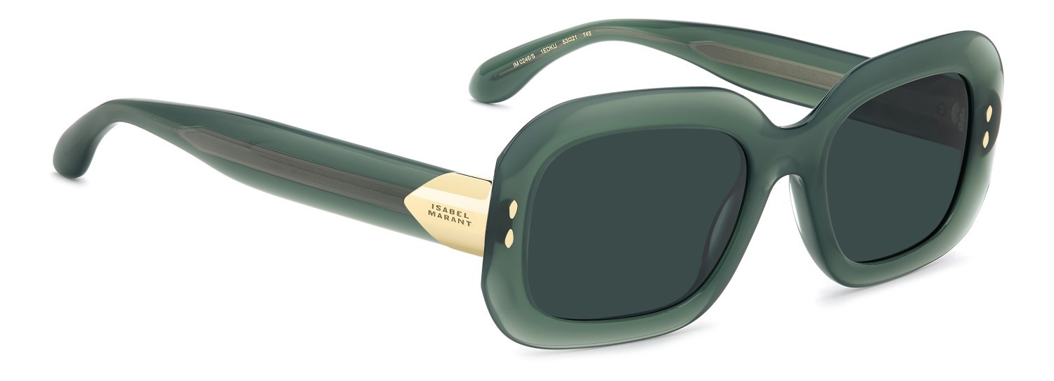 Sunglasses Isabel Marant Im 0246/S 208856 1ED KU color green shape rectangle lenses blue