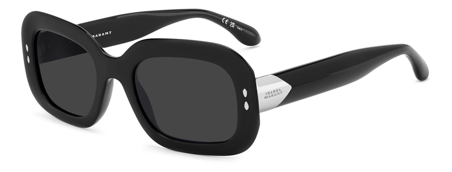 Sunglasses Isabel Marant Im 0246/S 208856 807 IR color black shape rectangle lenses grey