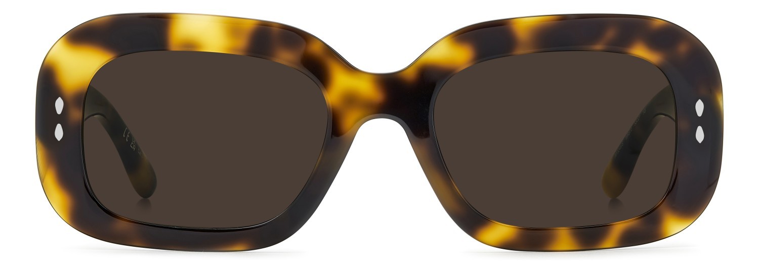 Sunglasses Isabel Marant Im 0246/S 208856 WR9 70 color brown havana shape rectangle lenses brown