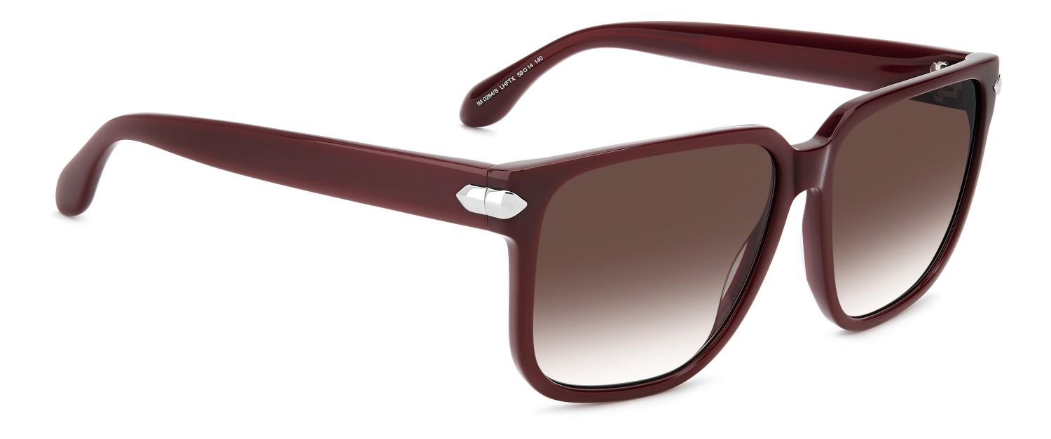 Sunglasses Isabel Marant Im 0264/S 208858 LHF TX color burgundy 2 shape square lenses red shaded