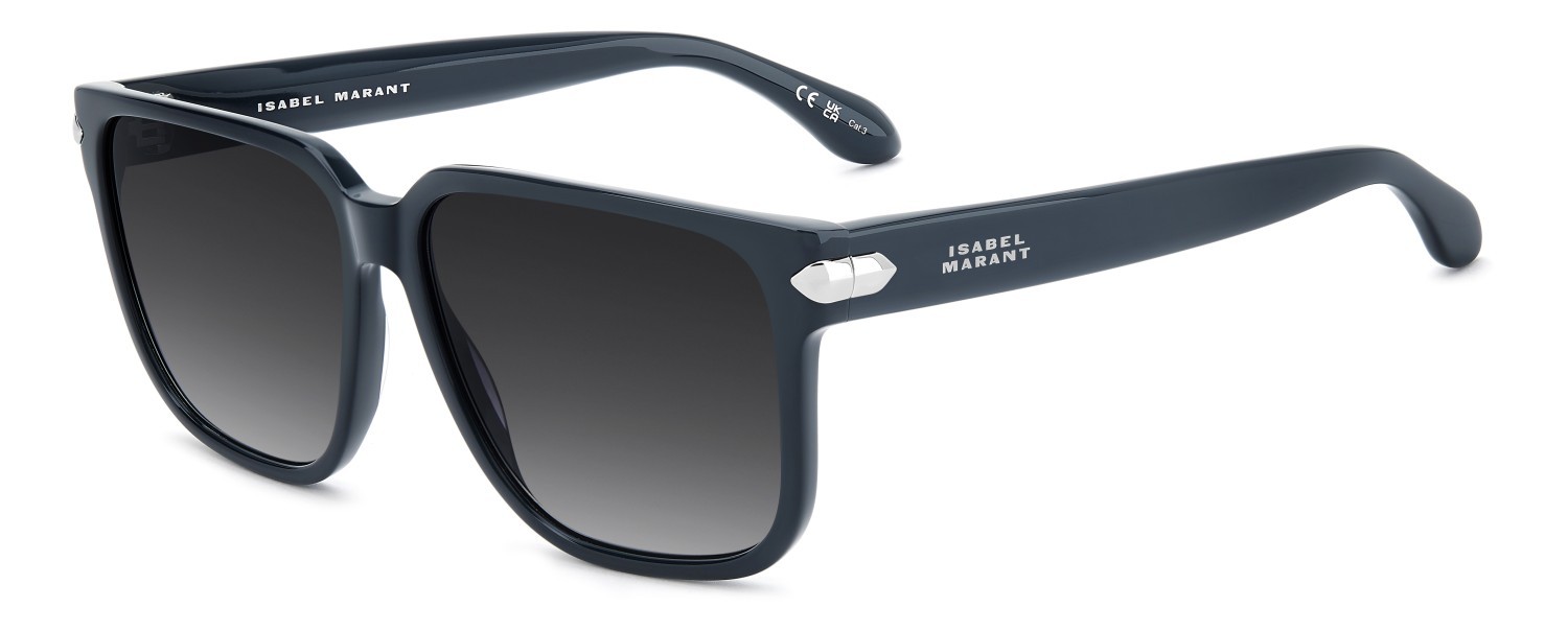 Sunglasses Isabel Marant Im 0264/S 208858 PJP 9O color blue shape square lenses dark grey shaded