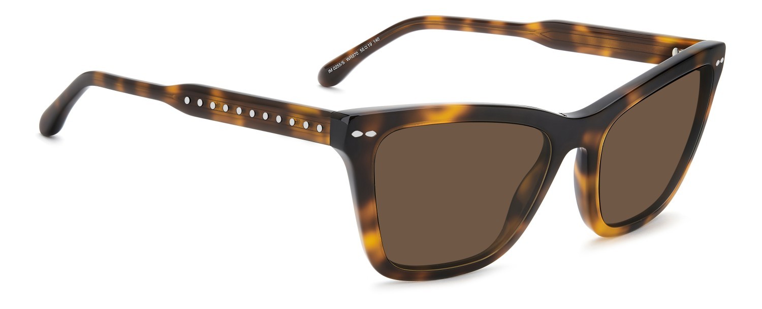 Sunglasses Isabel Marant Im 0255/S 208860 WR9 70 color brown havana shape cat eye lenses brown
