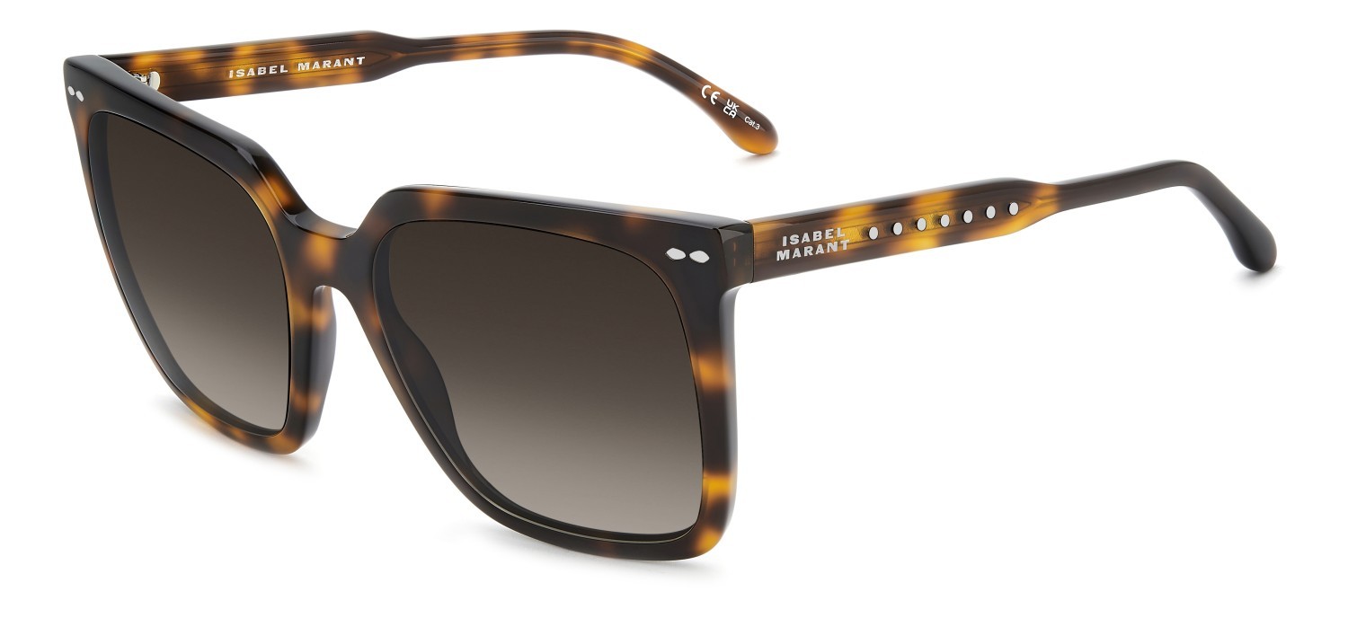 Sunglasses Isabel Marant Im 0256/S 208861 WR9 HA color brown havana shape square lenses brown shaded