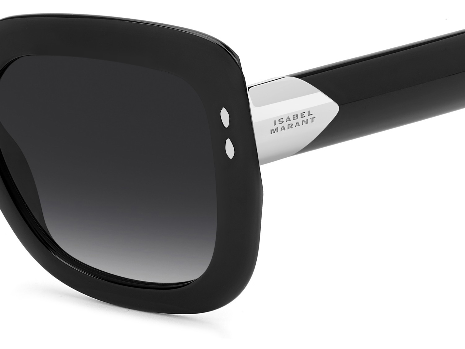 Sunglasses Isabel Marant Im 0247/S 208862 807 9O color black shape rectangle lenses dark grey shaded