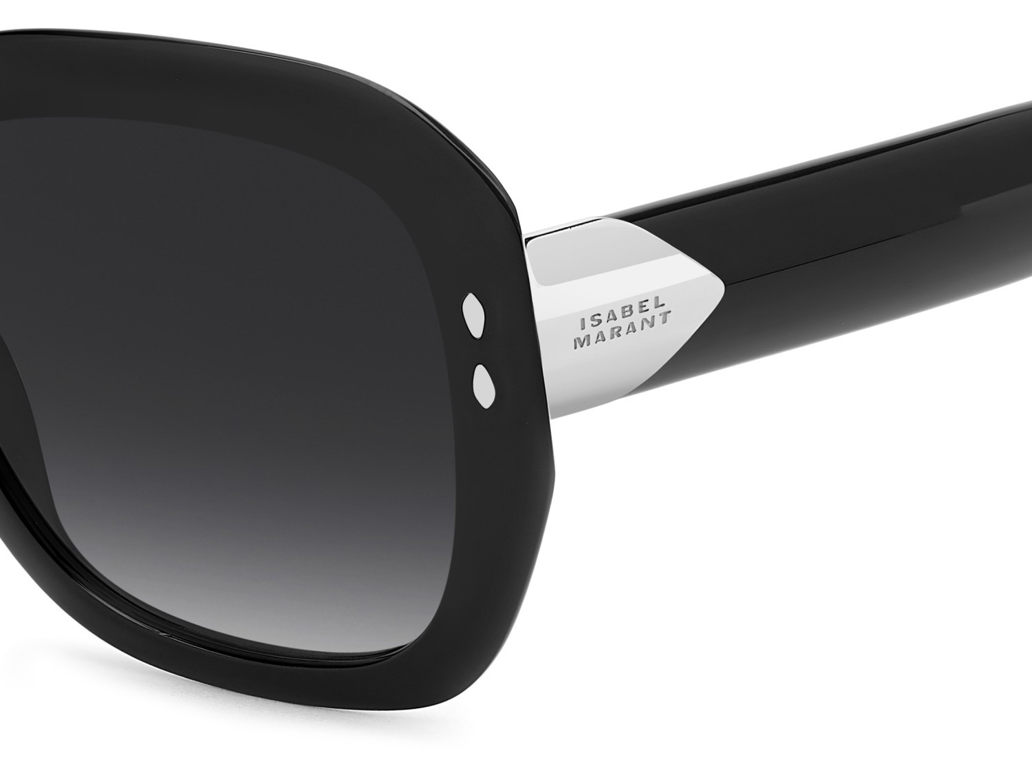 Sunglasses Isabel Marant Im 0248/S 208863 807 9O color black shape rectangle lenses dark grey shaded