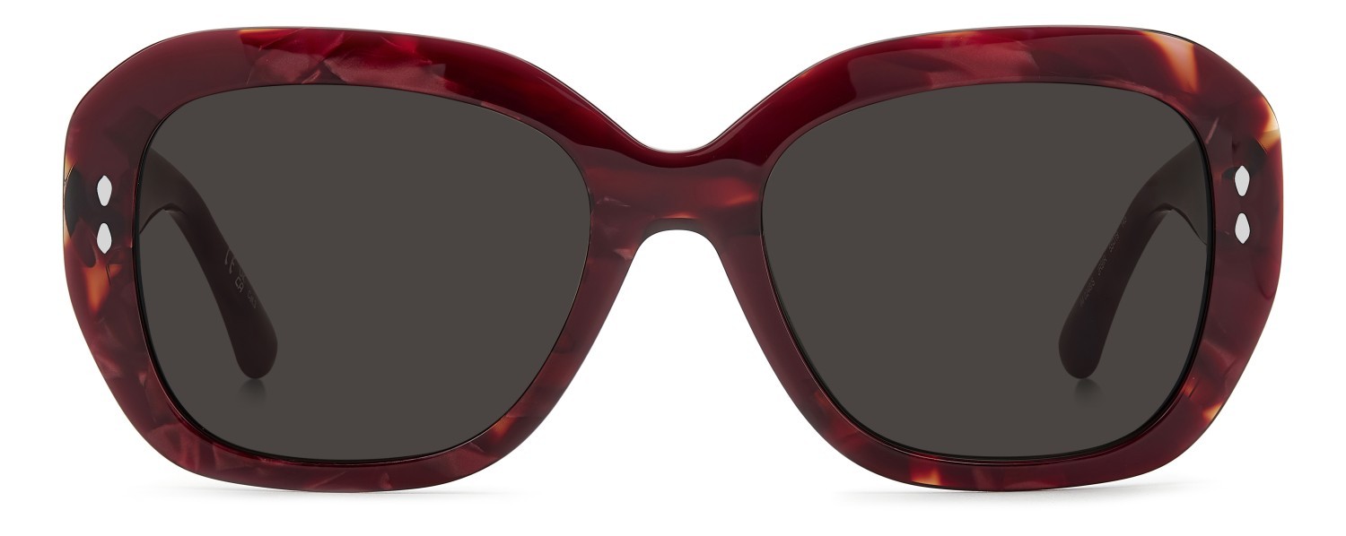Sunglasses Isabel Marant Im 0248/S 208863 JR9 IR color marble red shape rectangle lenses grey
