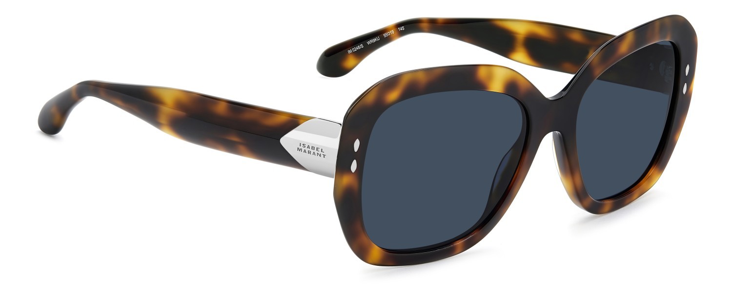 Sunglasses Isabel Marant Im 0248/S 208863 WR9 KU color brown havana shape rectangle lenses blue