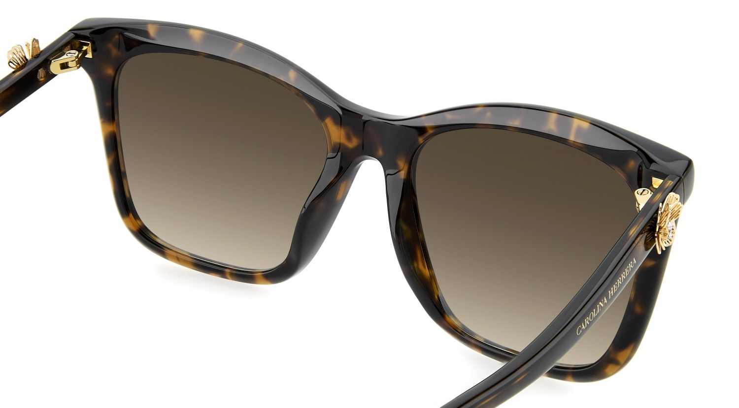 Sunglasses Carolina Herrera Her 0394/G 208864 086 HA color havana shape rectangle lenses brown shaded