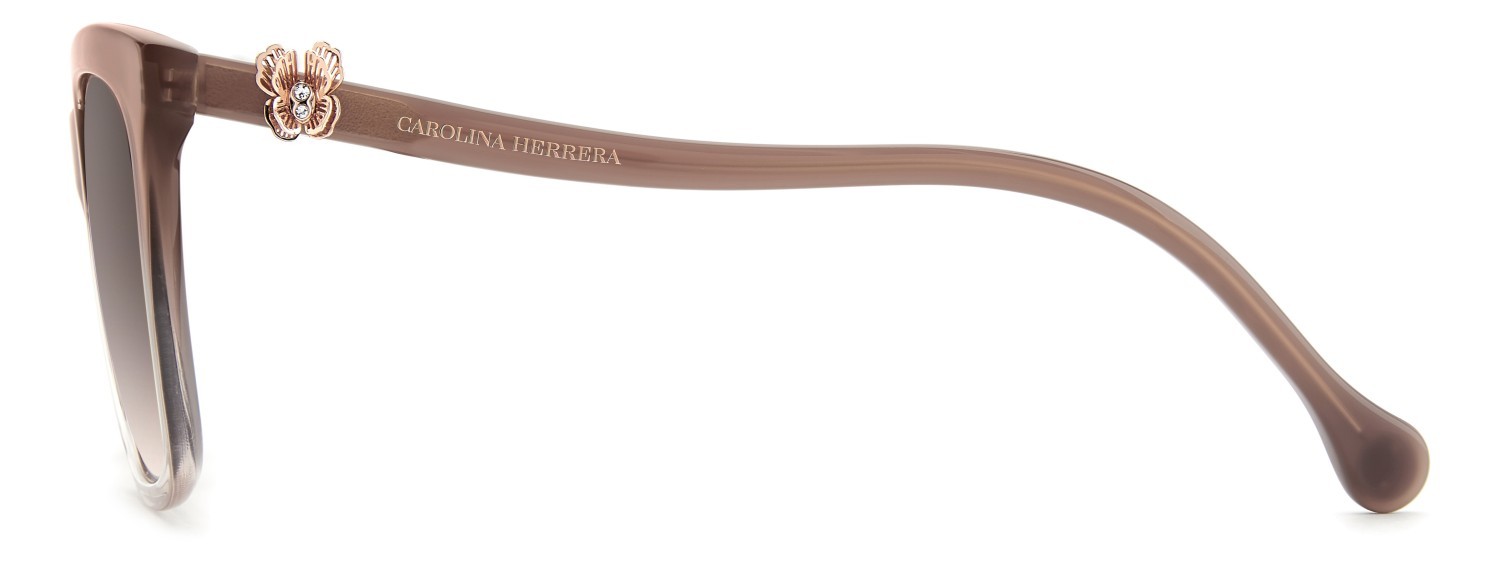 Occhiali da sole Carolina Herrera Her 0394/G 208864 FWM 3X colore nude forma rettangolare lenti pink doubleshade