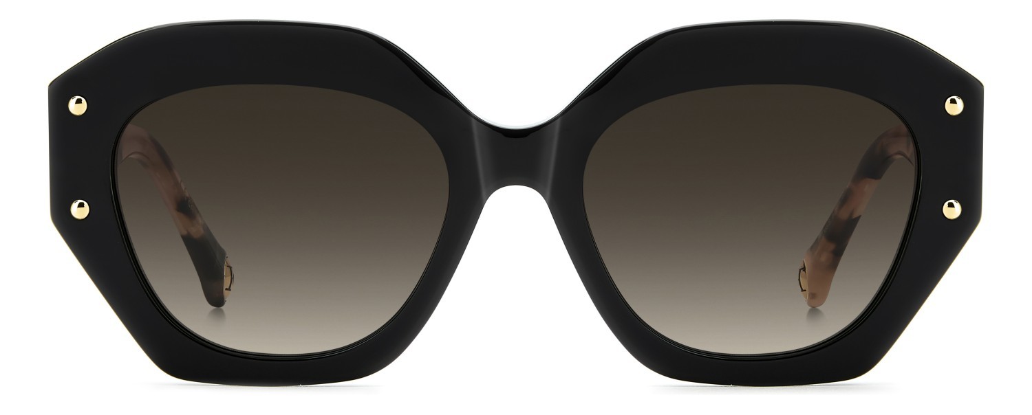 Sonnenbrillen Carolina Herrera Her 0365/S 208865 807 HA farbe black form quadratisch gläser brown shaded