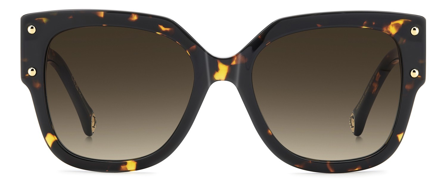 Occhiali da sole Carolina Herrera Her 0366/S 208866 086 HA colore havana forma quadrato lenti brown shaded