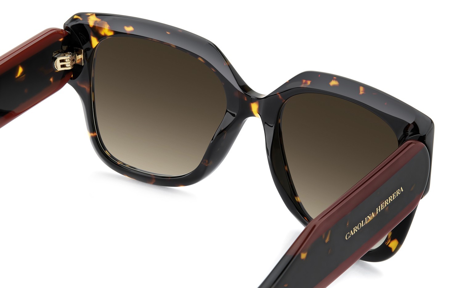 Occhiali da sole Carolina Herrera Her 0366/S 208866 086 HA colore havana forma quadrato lenti brown shaded