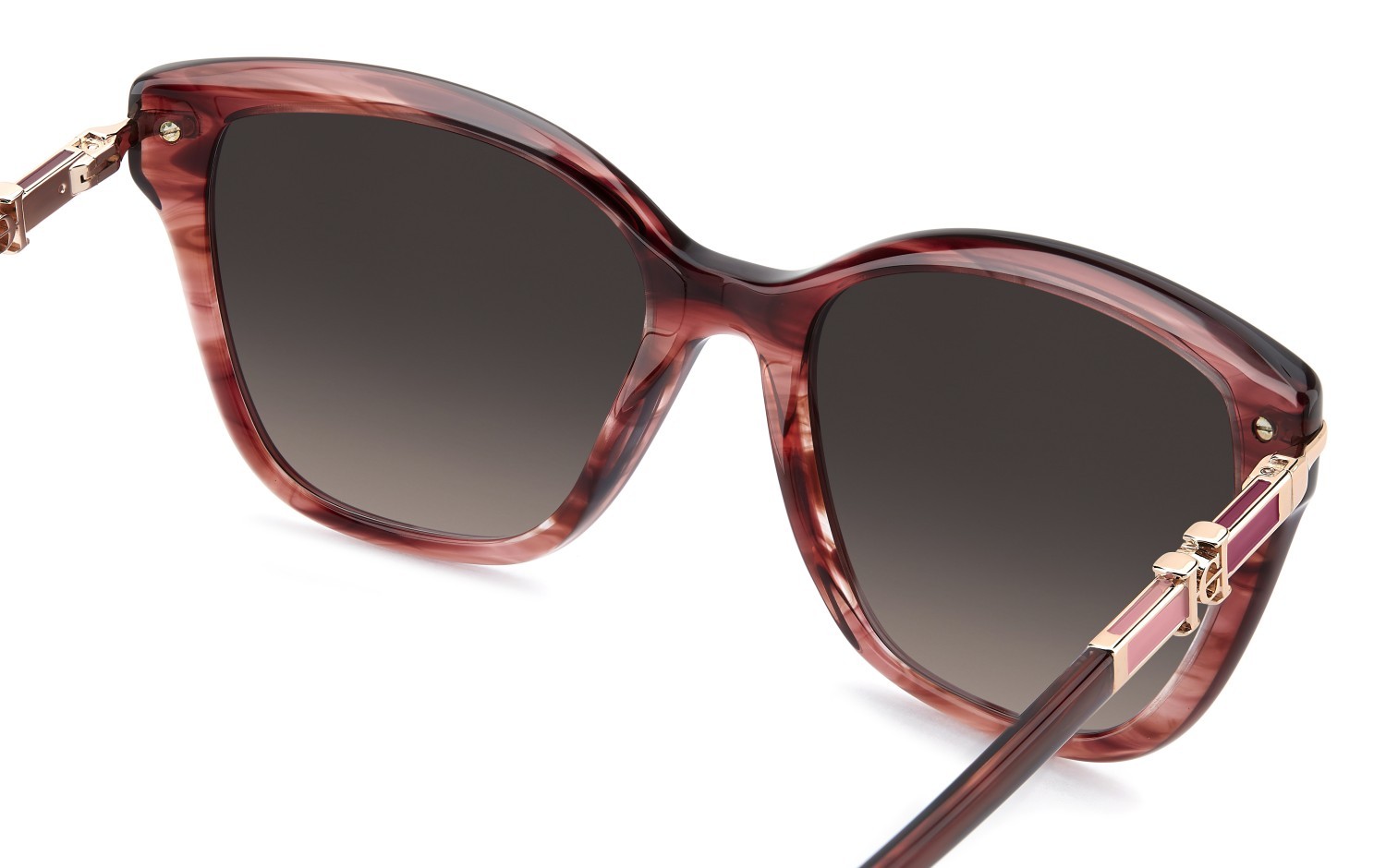 Occhiali da sole Carolina Herrera Her 0379/S 208867 573 HA colore red horn forma cat eye lenti brown shaded