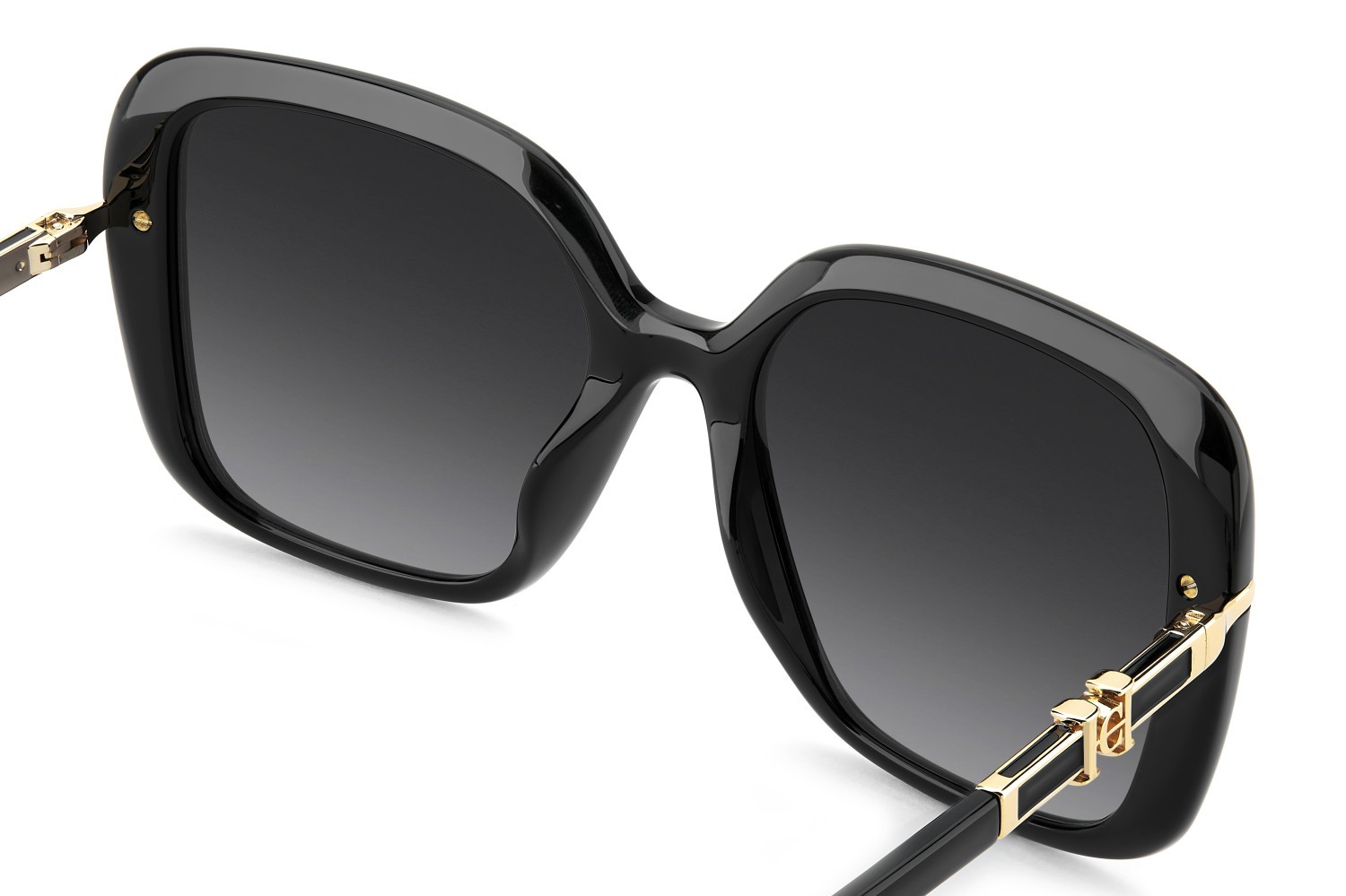 Occhiali da sole Carolina Herrera Her 0380/G 208868 807 9O colore black forma quadrato lenti dark grey shaded