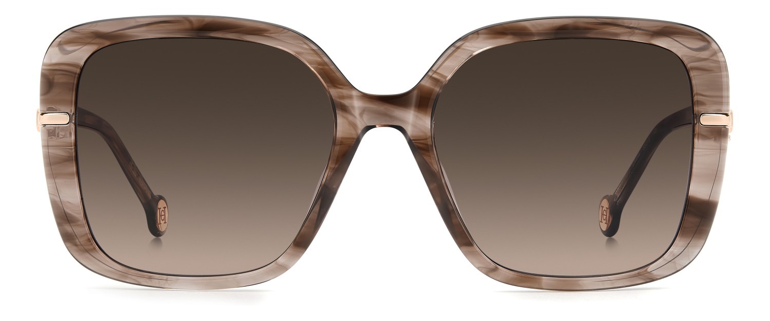 Sonnenbrillen Carolina Herrera Her 0380/G 208868 EX4 HA farbe brown horn form quadratisch gläser brown shaded
