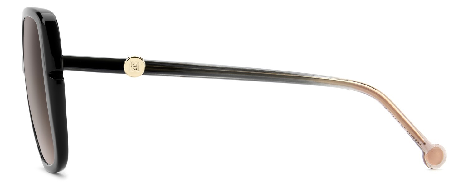 Occhiali da sole Carolina Herrera Her 0386/S 208870 807 HA colore black forma quadrato lenti brown shaded