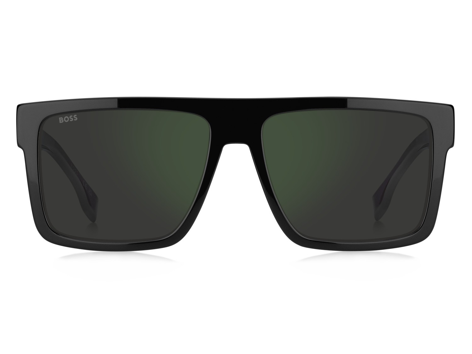 Occhiali da sole Hugo Boss 1895/S 208873 807 I8 colore black forma quadrato lenti grey high contrast green mirror antirefl